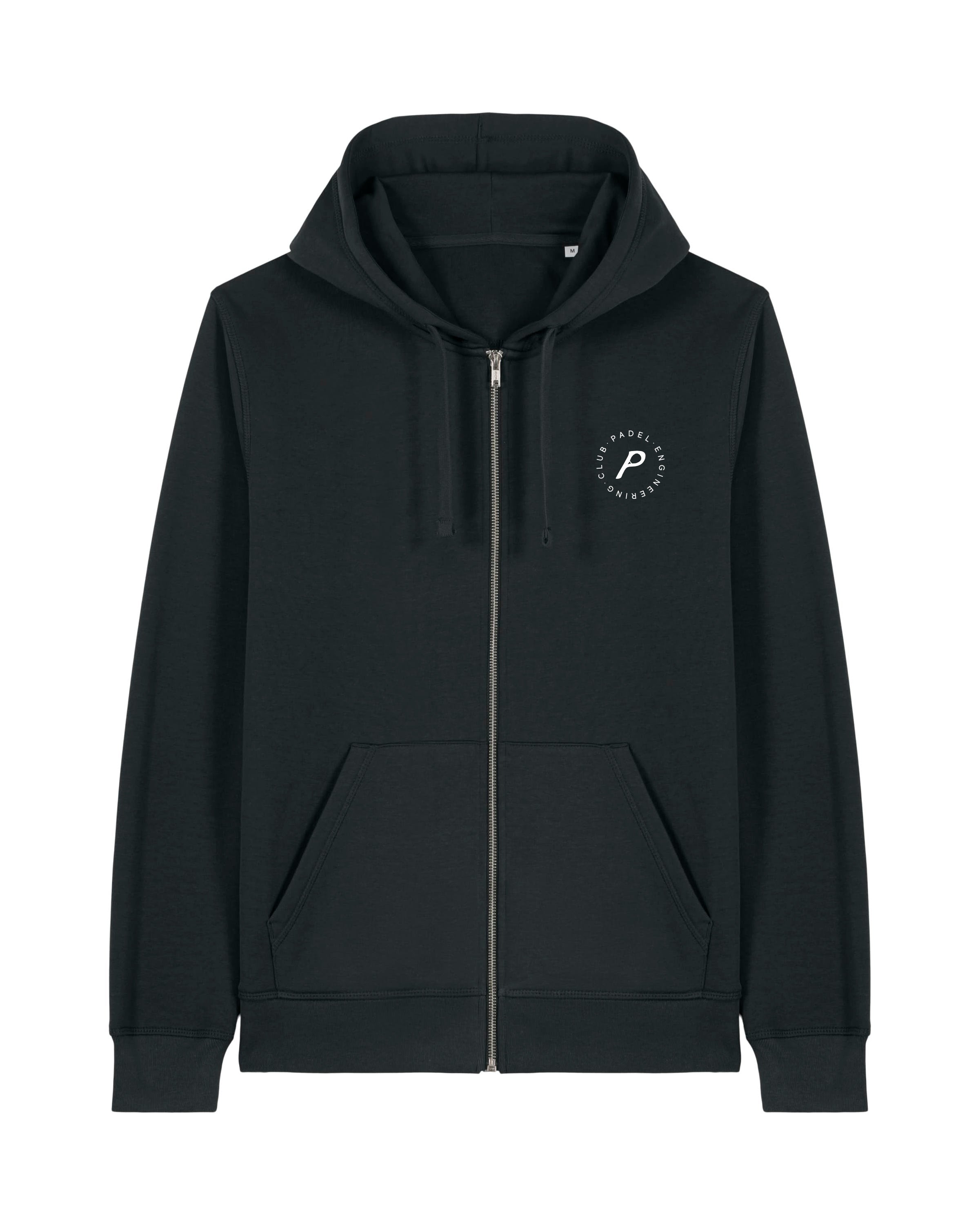 Core Black Zipped Hoodie