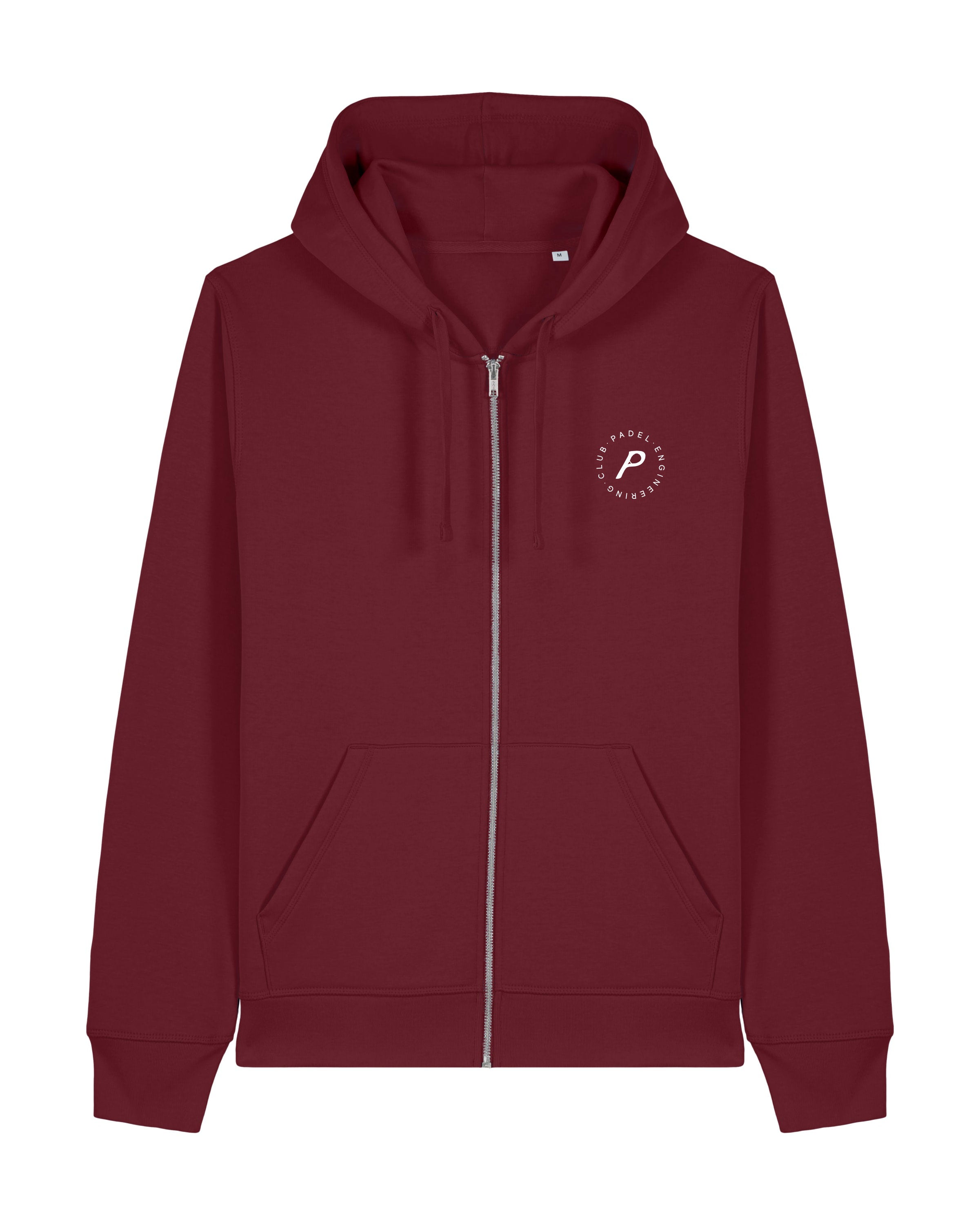Core Burgundy Zipped Hoodie