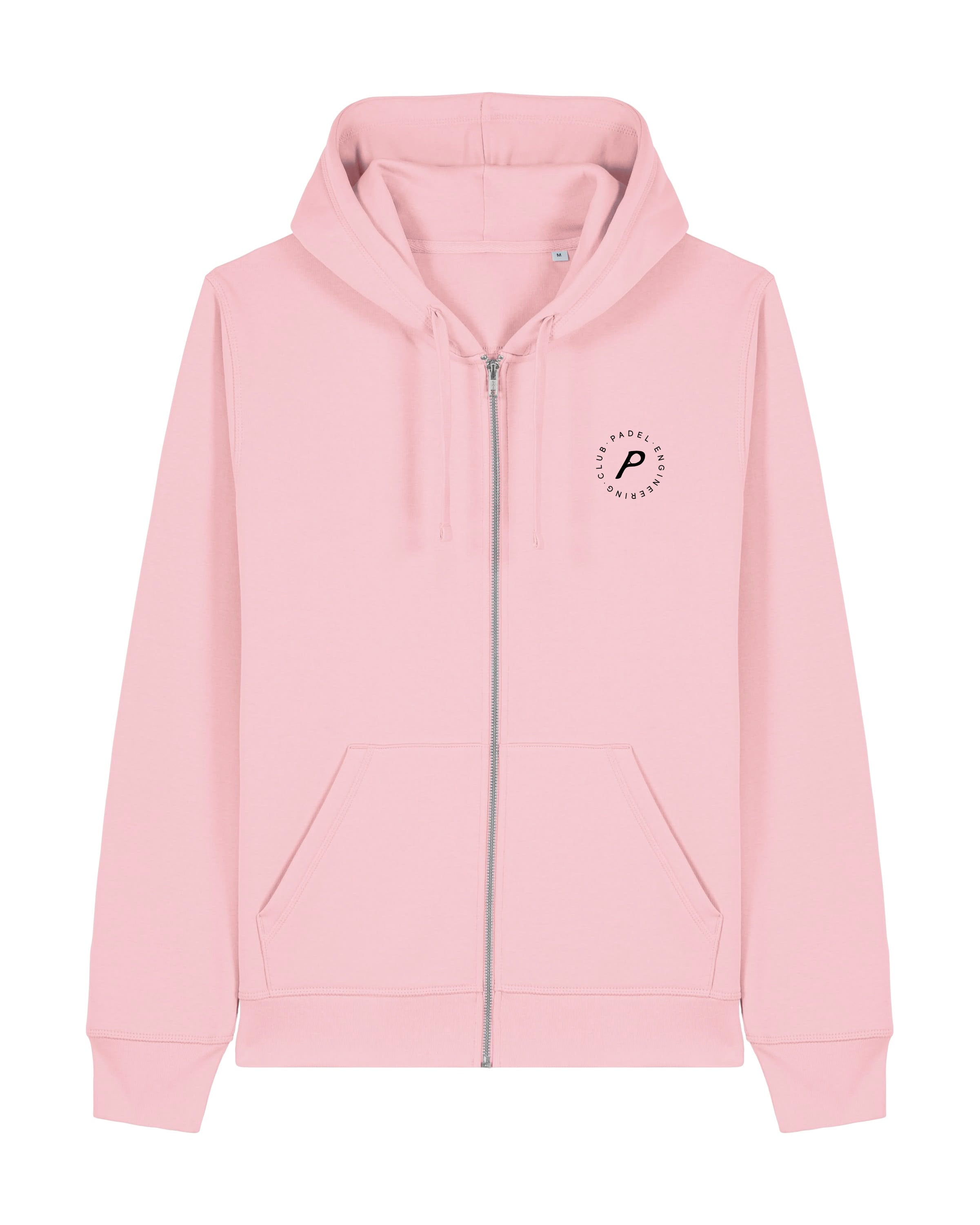 Core Cotton Pink Zipped Hoodie