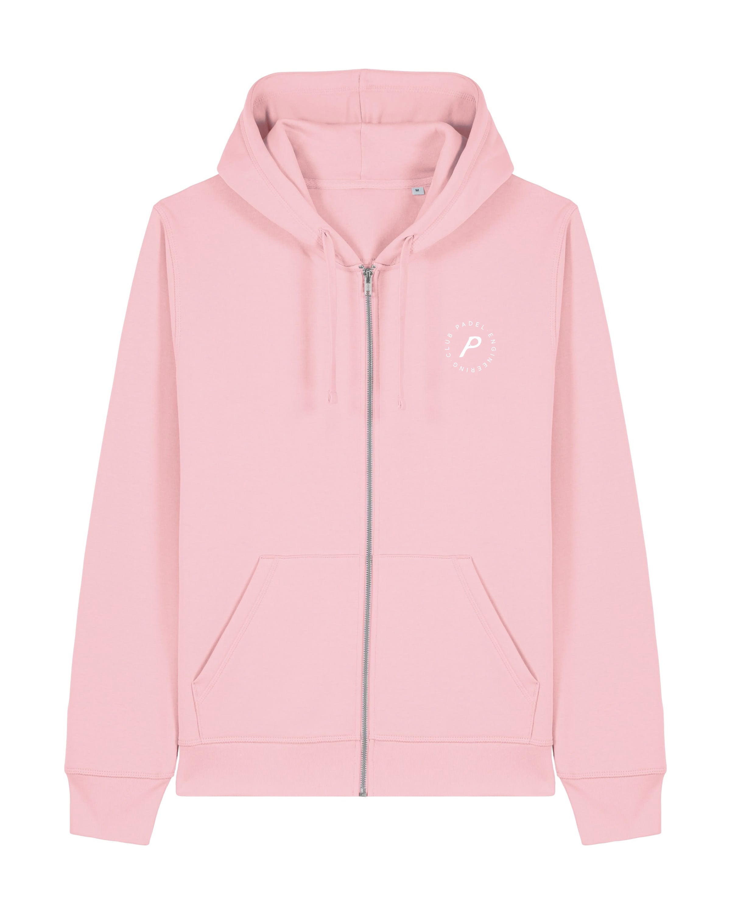 Core Cotton Pink Zipped Hoodie