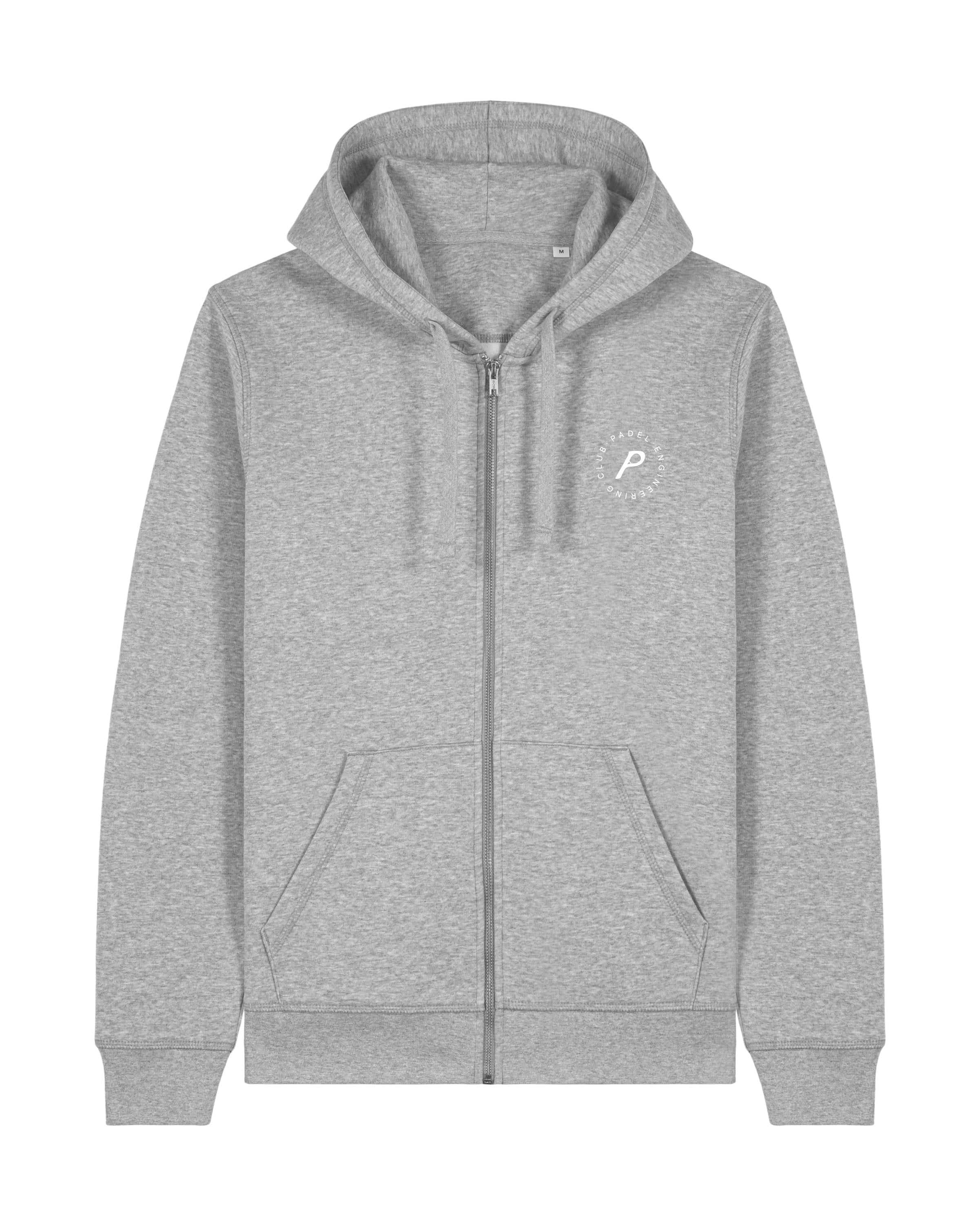 Core Heather Grey Zipped Hoodie