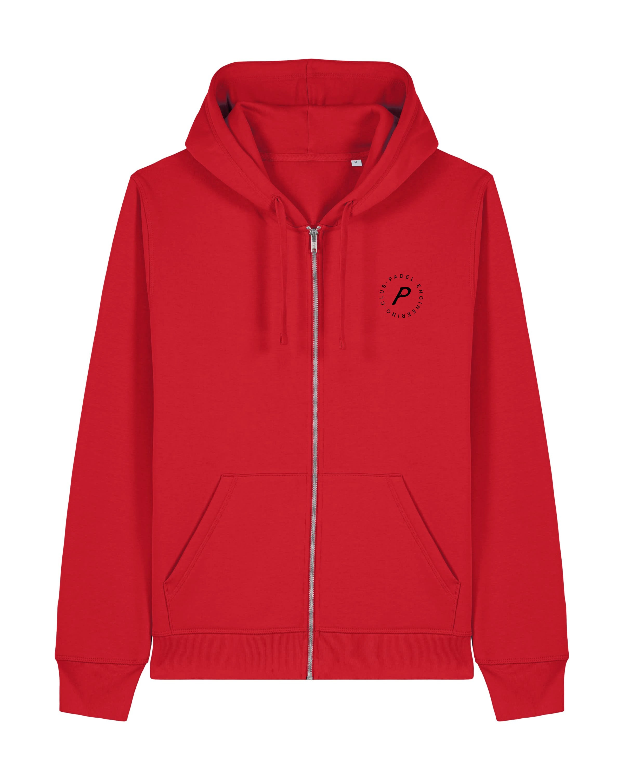 Core Red Zipped Hoodie
