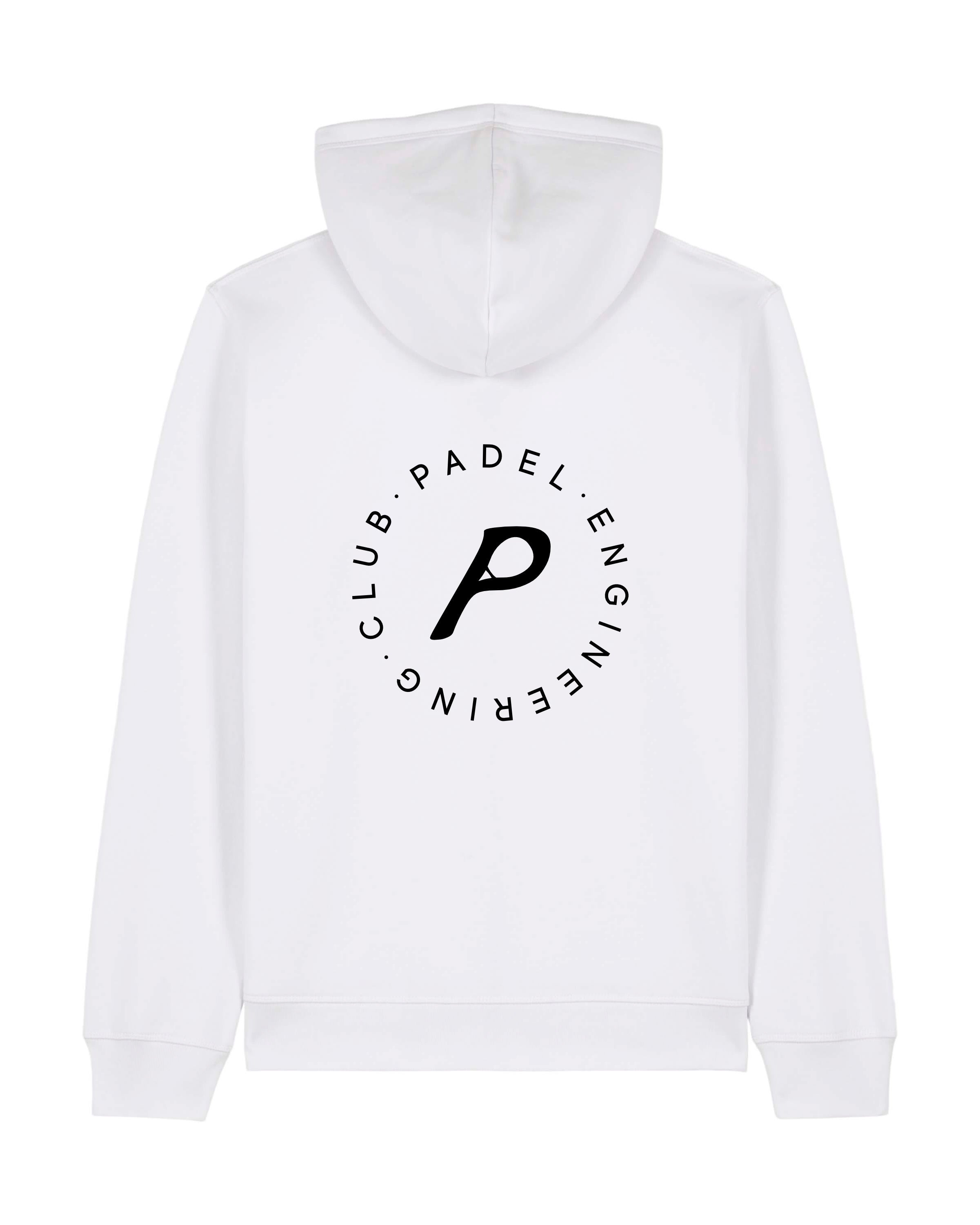 Core White Zipped Hoodie