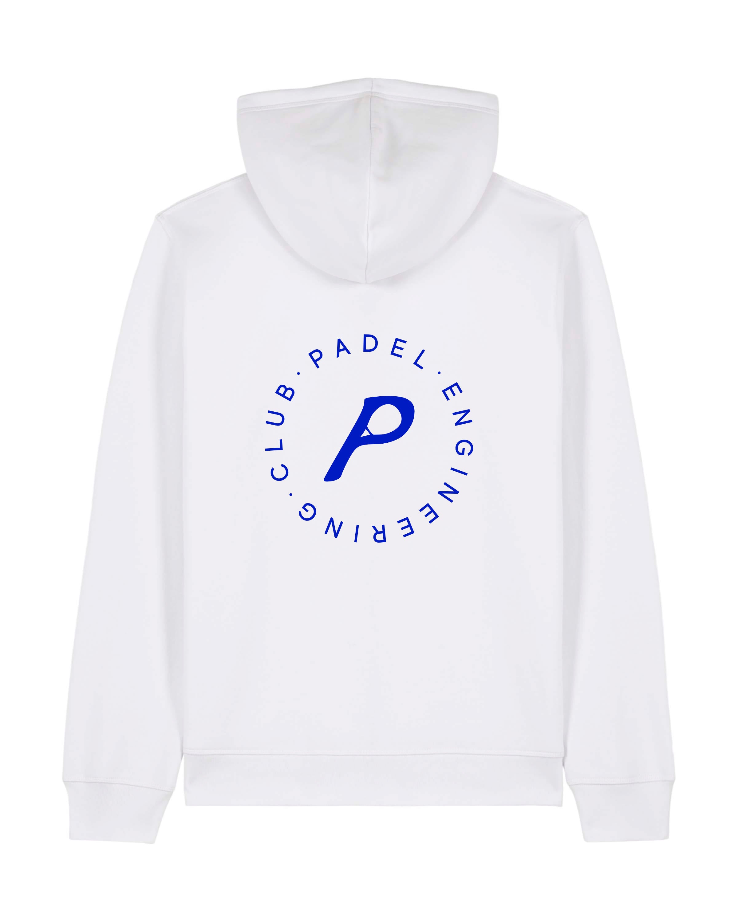 Core White Zipped Hoodie