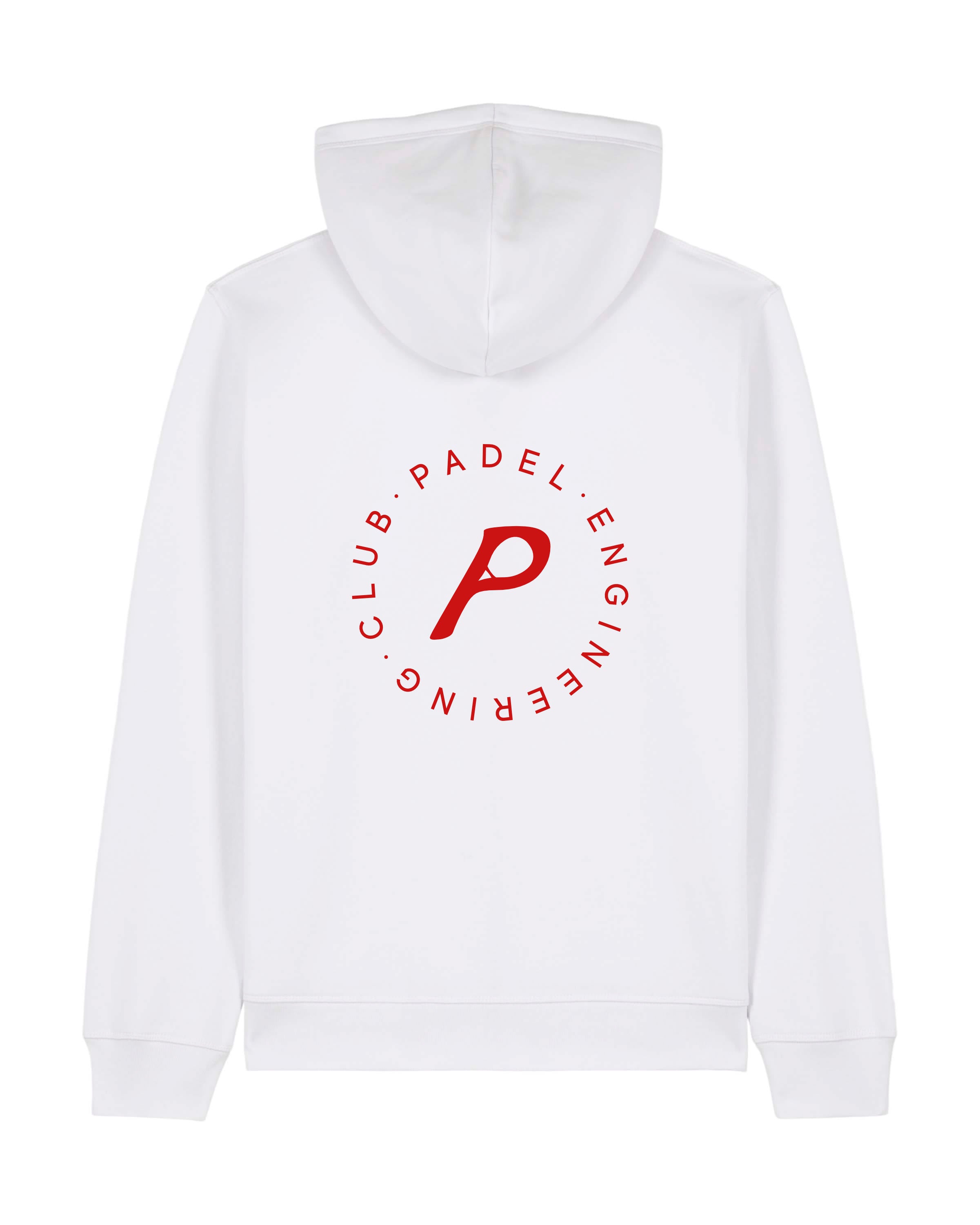 Core White Zipped Hoodie