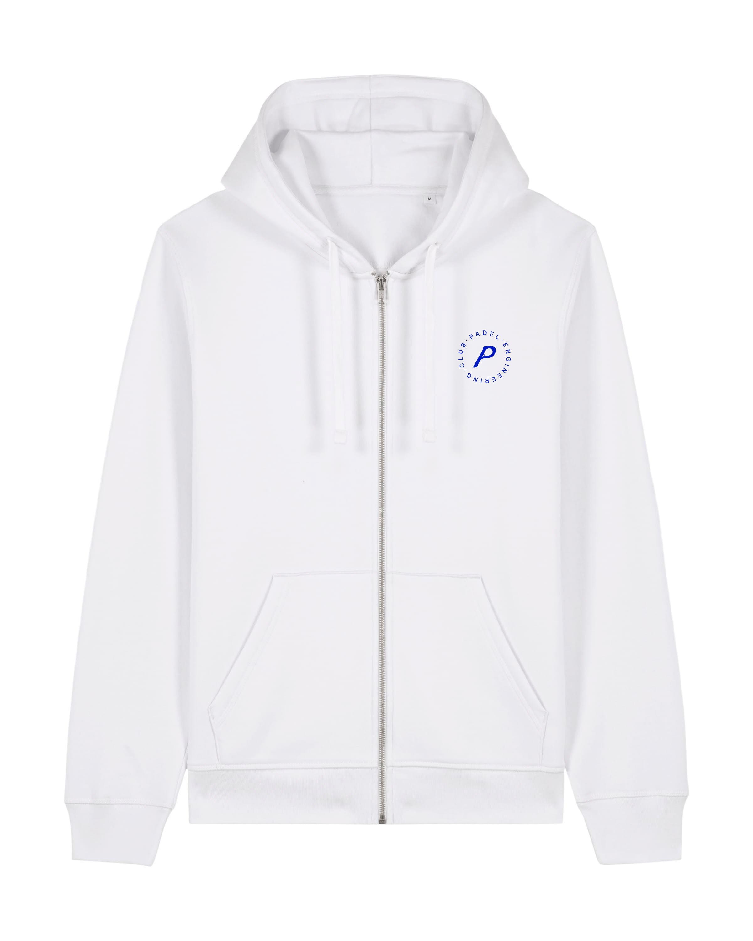 Core White Zipped Hoodie