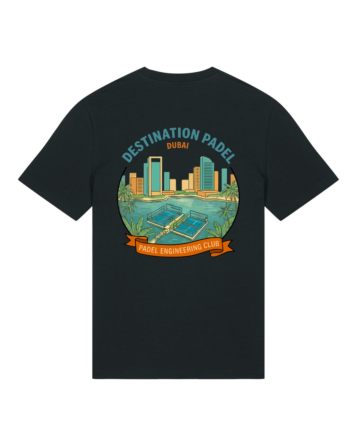 Destination Padel Dubai Black T-Shirt