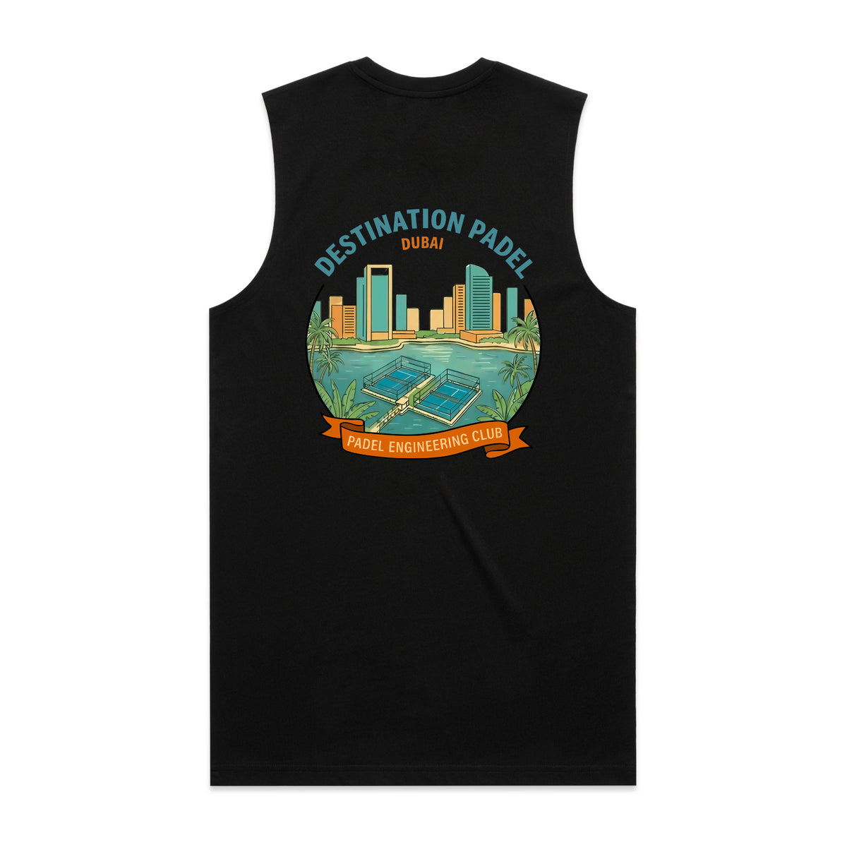 Destination Padel Dubai Black Vest Men