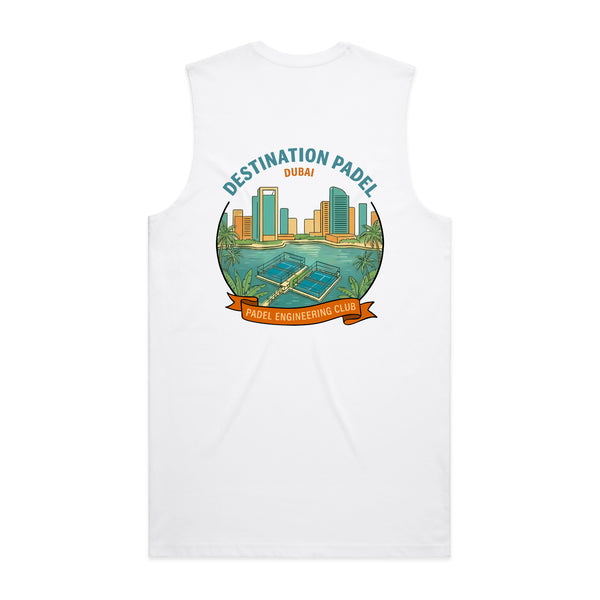 Destination Padel Dubai White Vest Men