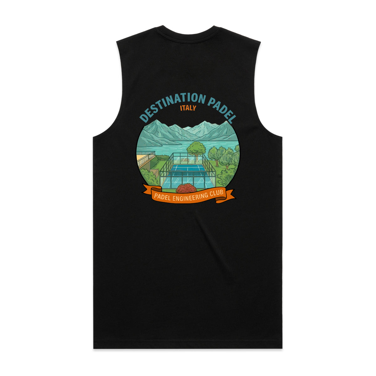 Destination Padel Italy Black Vest Men