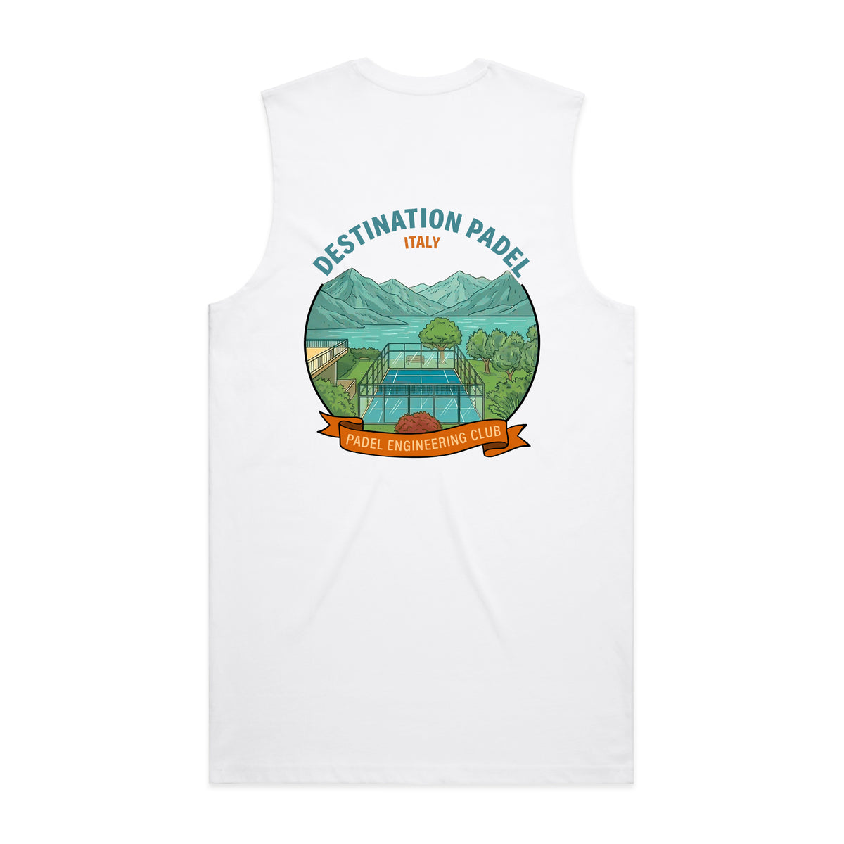 Destination Padel Italy White Vest Men