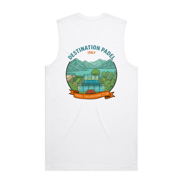 Destination Padel Italy White Vest Men