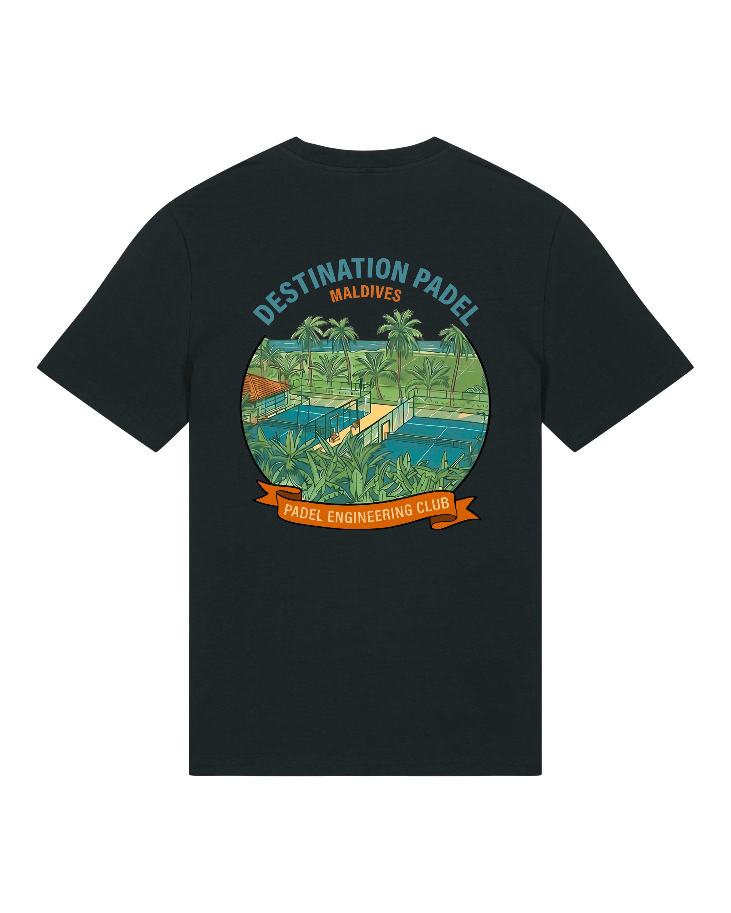 Destination Padel Maldives Black T-Shirt