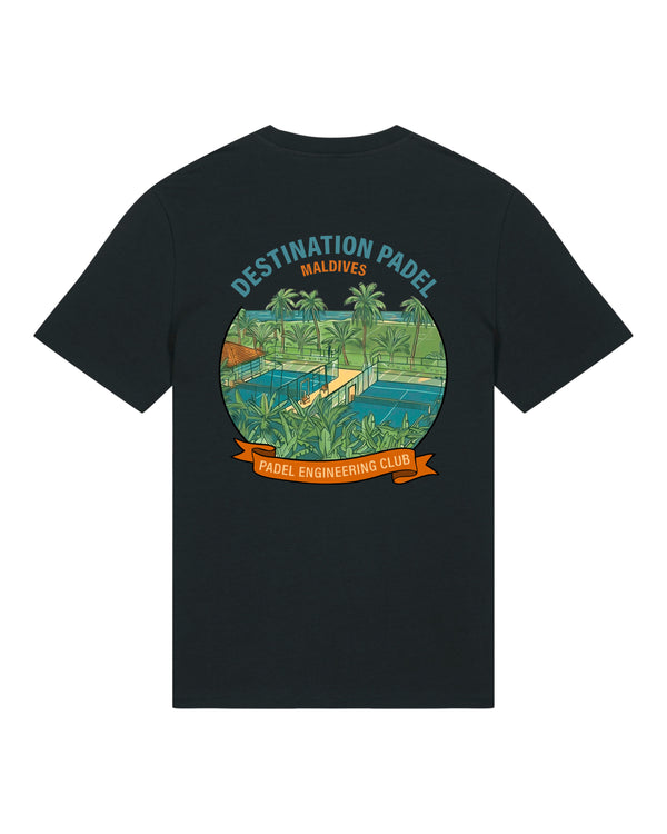 Destination Padel Maldives Black T-Shirt