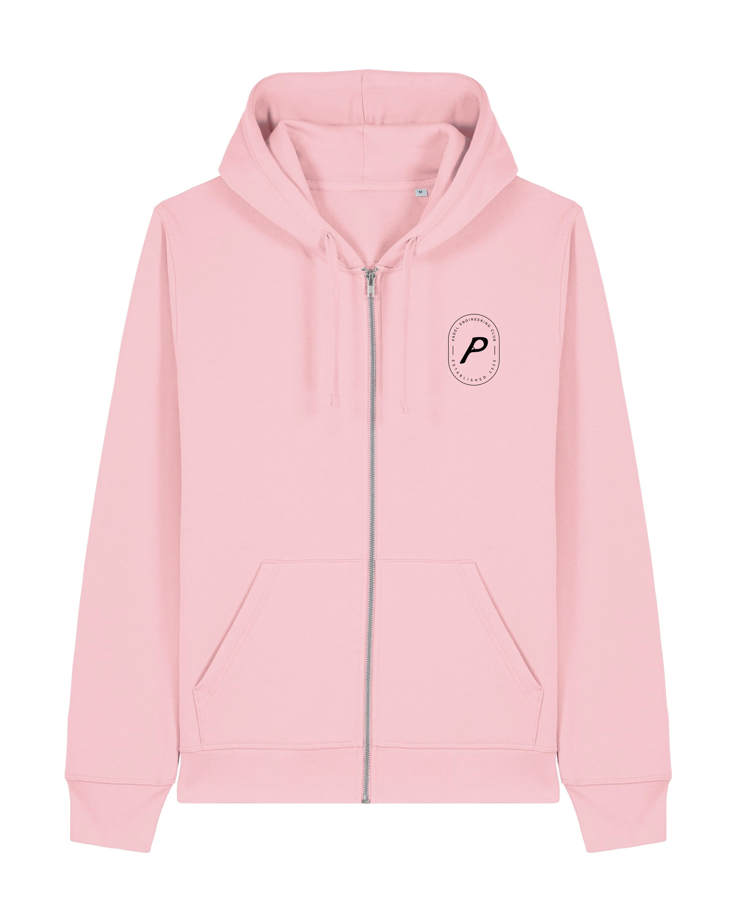 Heritage Cotton Pink Zipped Hoodie