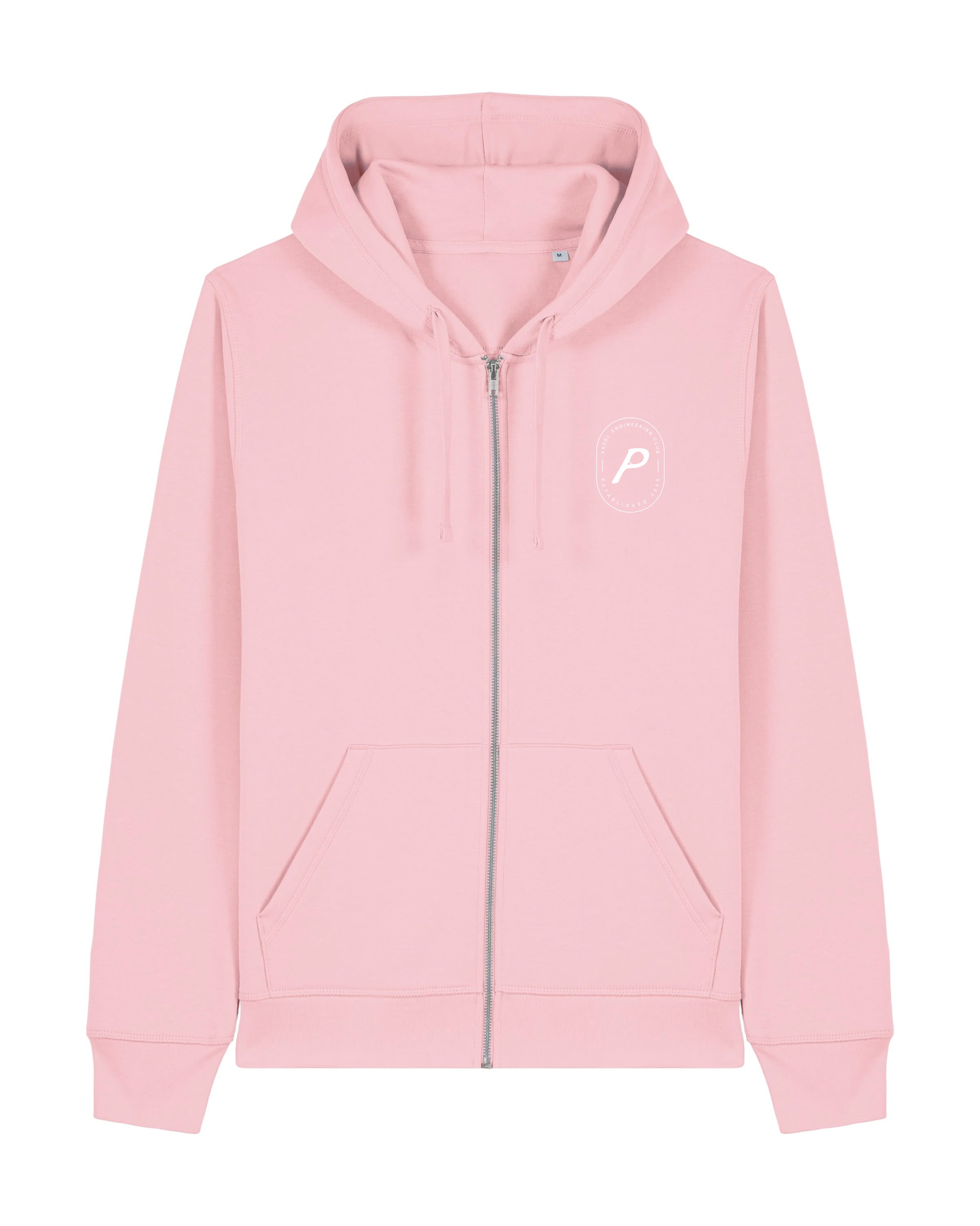Heritage Cotton Pink Zipped Hoodie