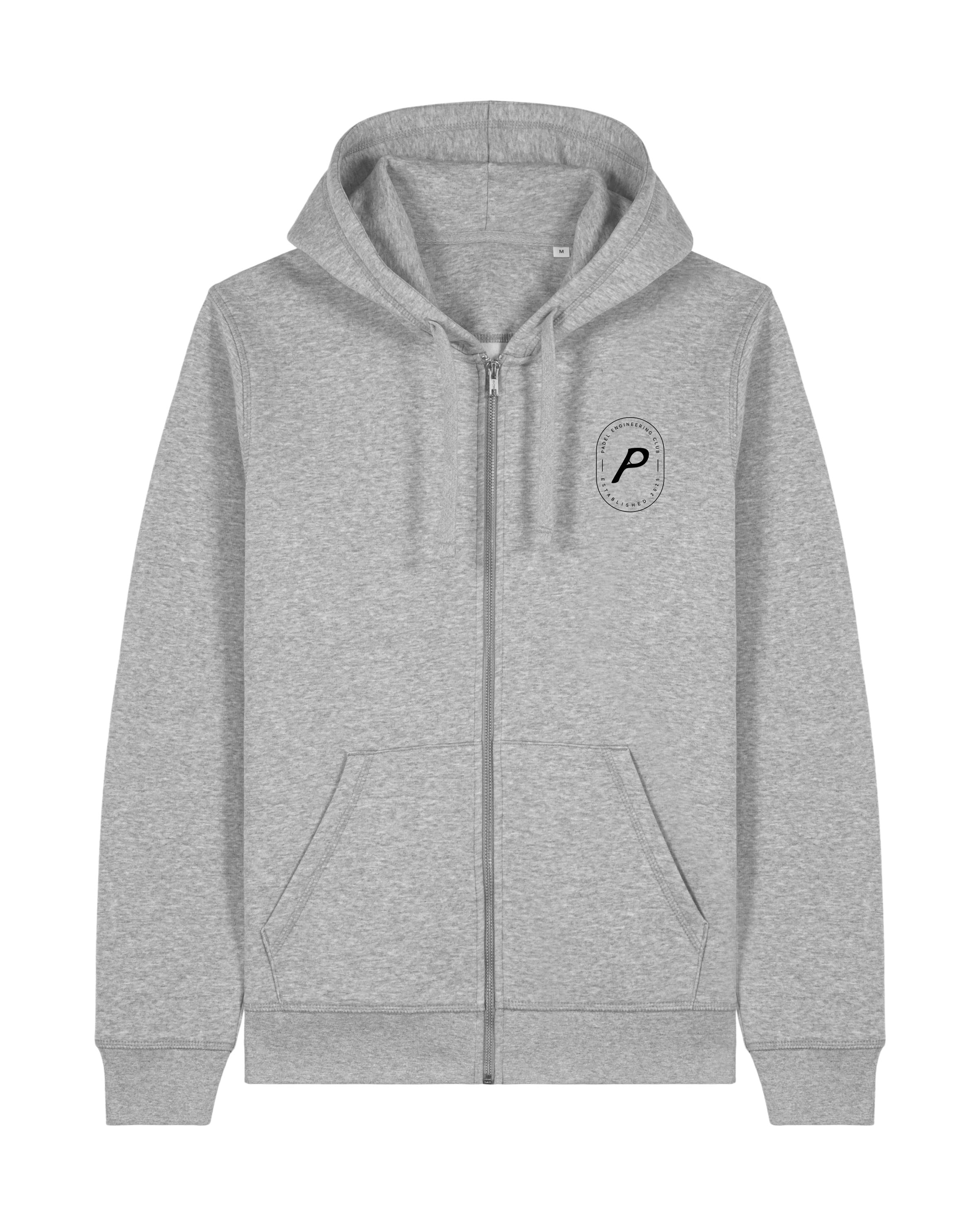 Heritage Heather Grey Zipped Hoodie