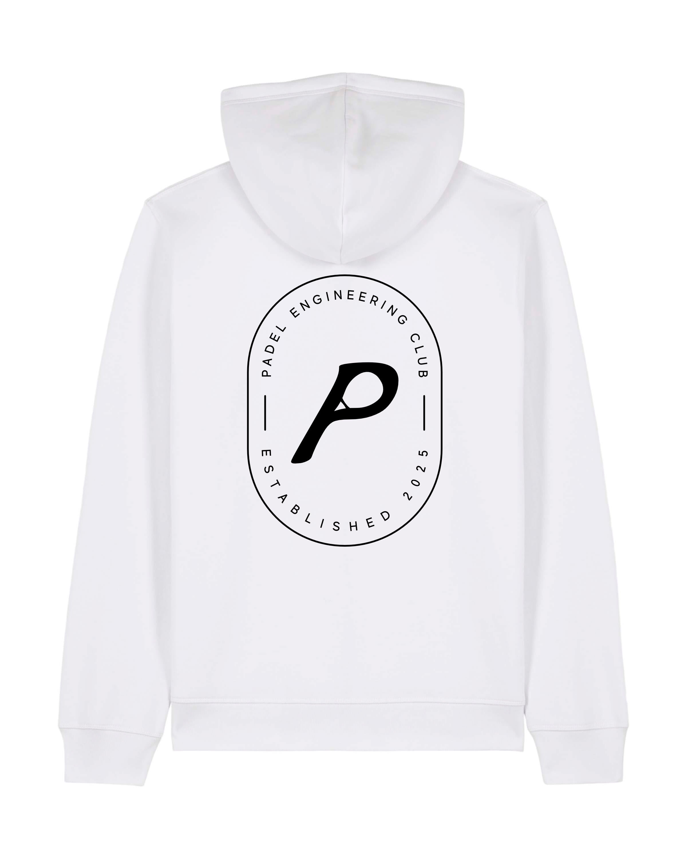 Heritage White Zipped Hoodie