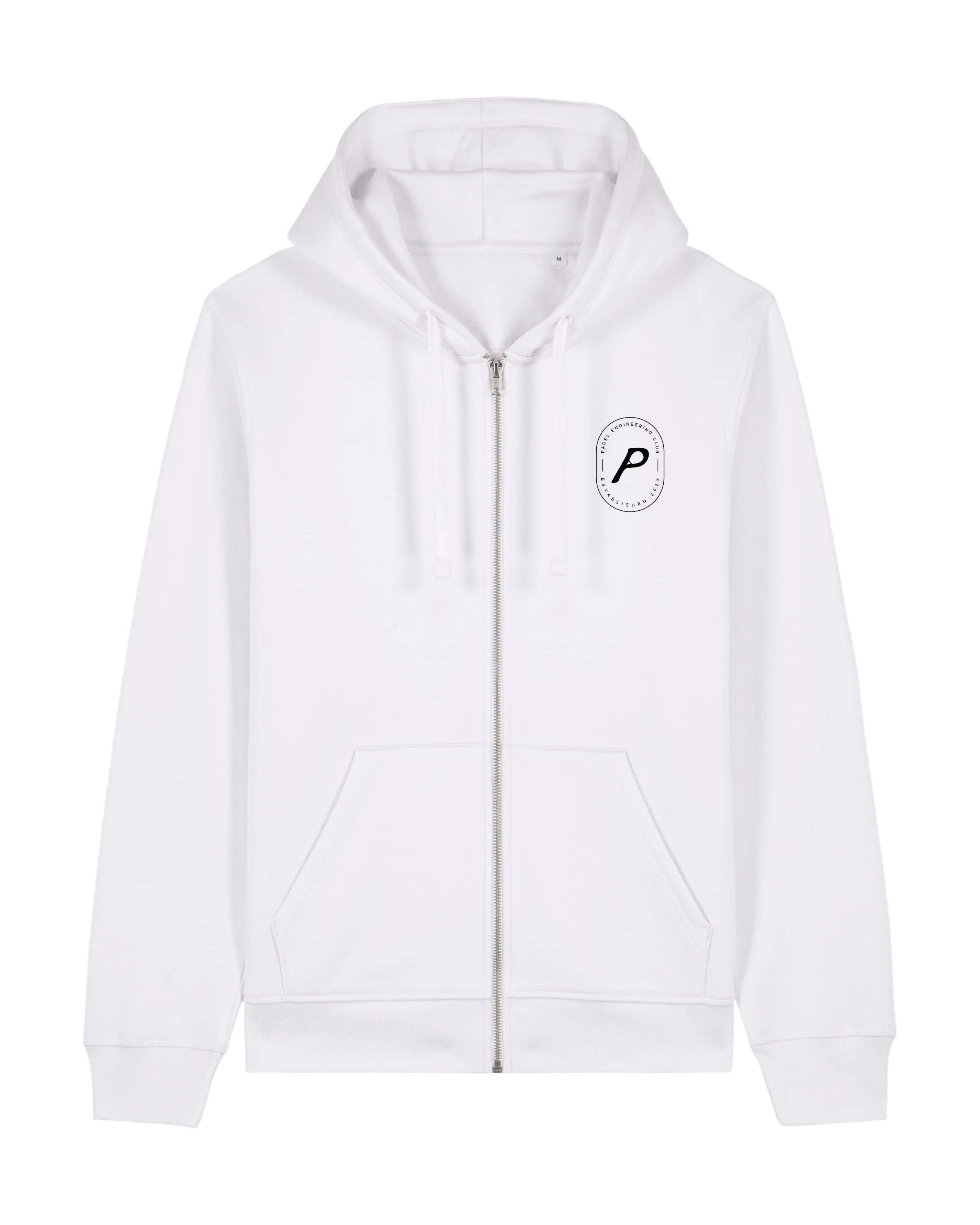 Heritage White Zipped Hoodie